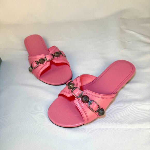 Balenciaga Shoes - NWT Balenciaga Cagole flat sandal mule size 37 - 7US pink lambskin